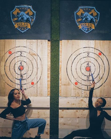Kick axe throwing - THRōW Social® is a vibrant Tropical venue with Cabanas, Live Music, Games, & a Rooftop Deck! Right downstairs is our sister venue, Kick Axe Throwing. Can anyone say ONE HELL OF A NIGHT OUT?! 